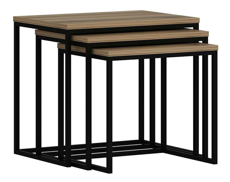 Set 3ks. konferenčních stolků Losuku 7 (ořech)