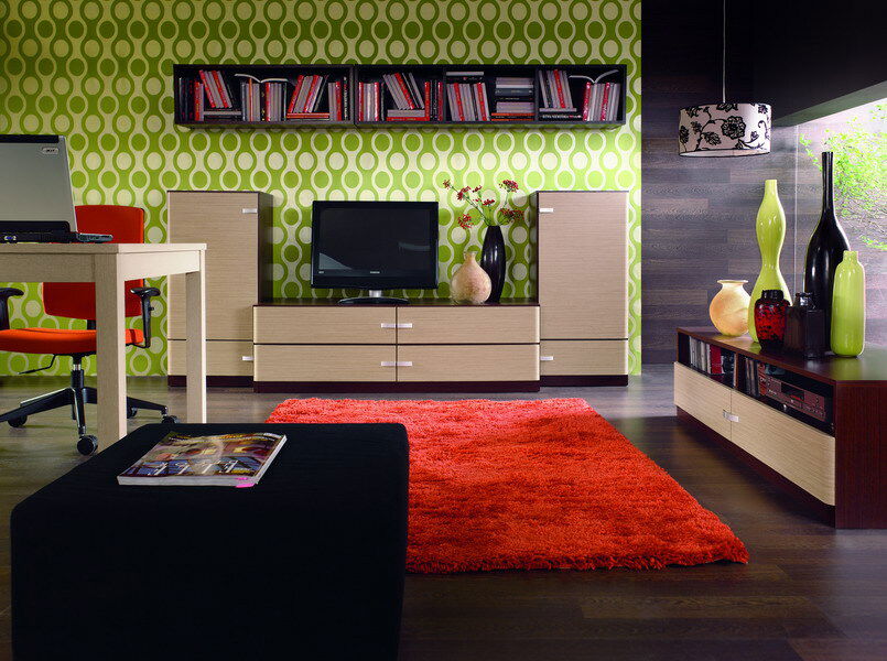 Vitrína BRW CLIPPER KOM4D-4W