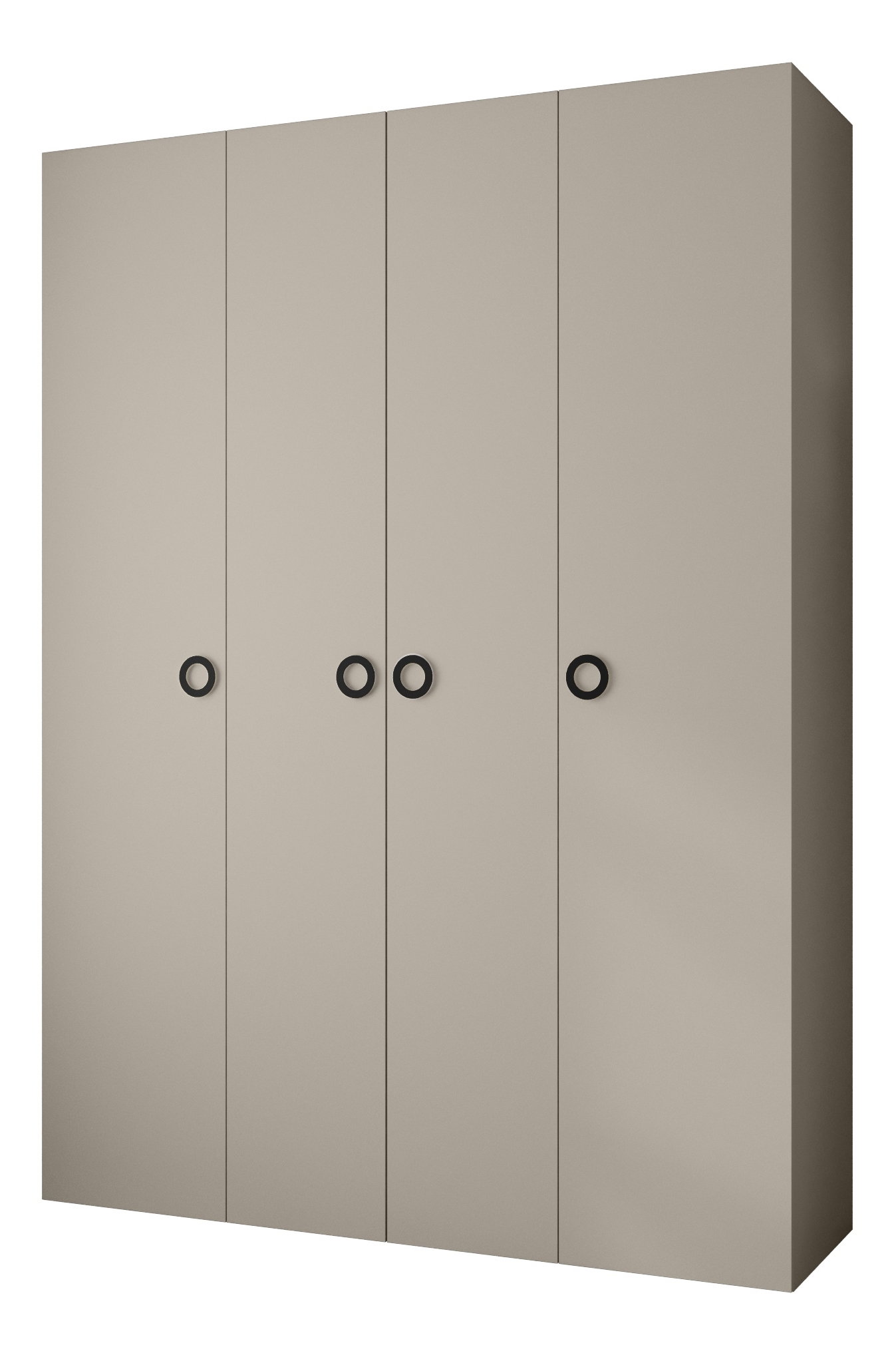 Šatní skříň 180 cm Carmela 40-1 (kašmír + černá)