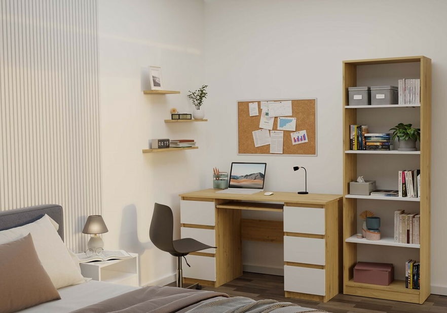 Regál Refarencios 3 (dub artisan + bílá)