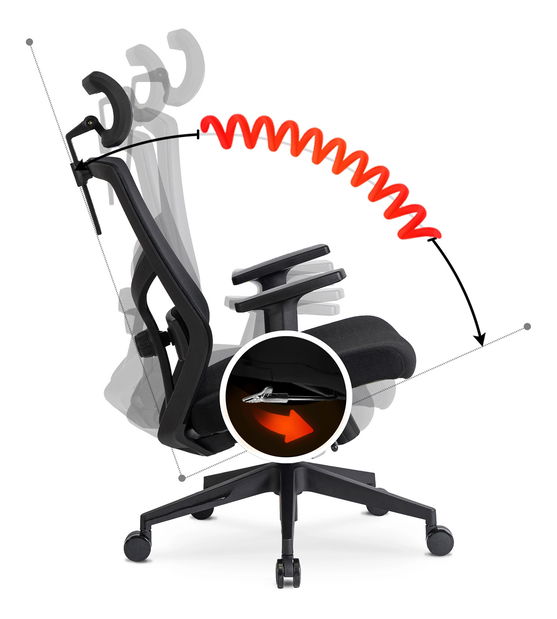  Kancelářská židle Benno (černá)