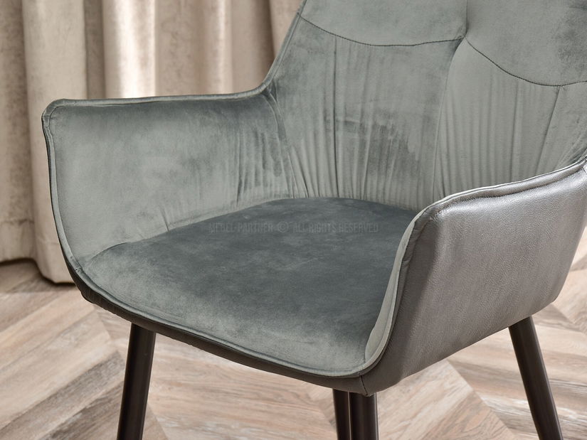 Židle Maurizius (šedá + černá)