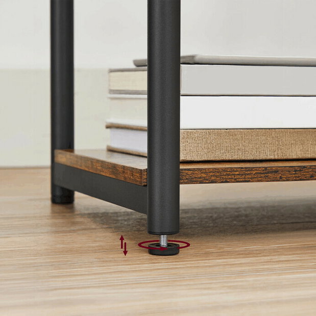 Příruční stolek Olawi (hnědá)