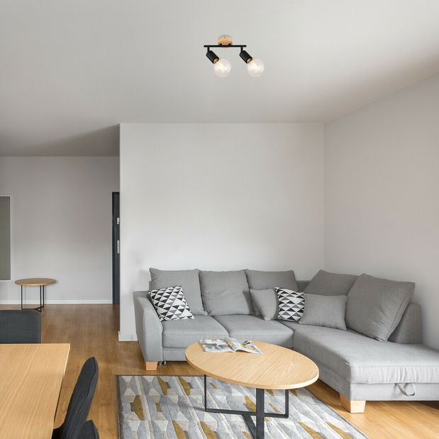 Bodové svítidlo Chapman B 3977 (přírodní + černá matná)