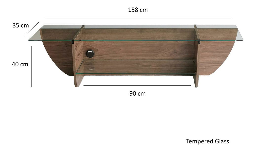 TV stolek Dukoki (ořech)
