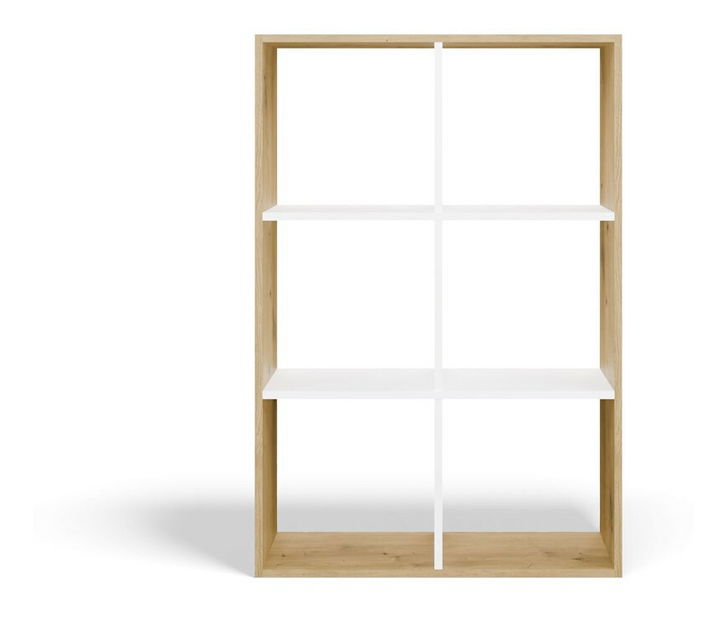 Regál Metros 3 (dub artisan + bílá)