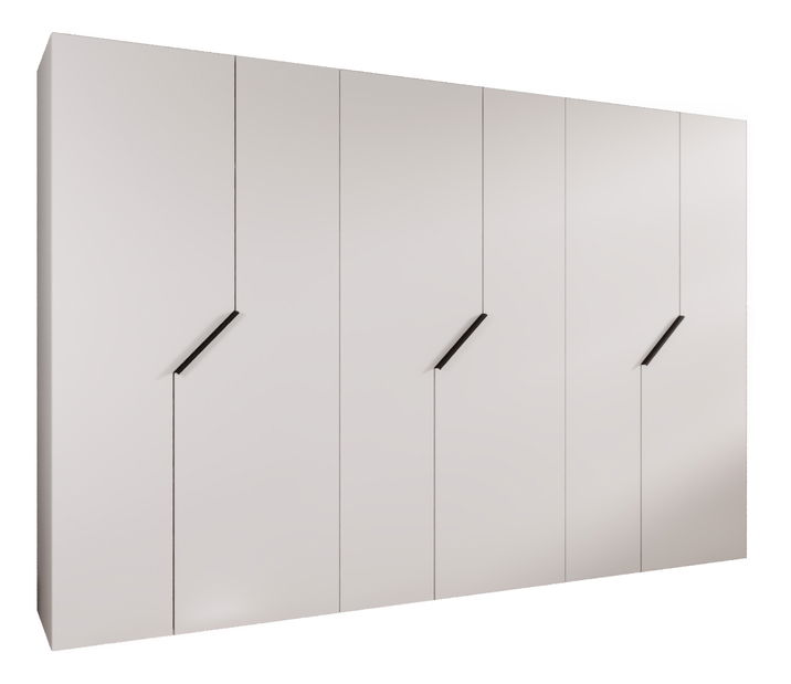 Šatní skříň Alaris 1 300 (bílá + černá)