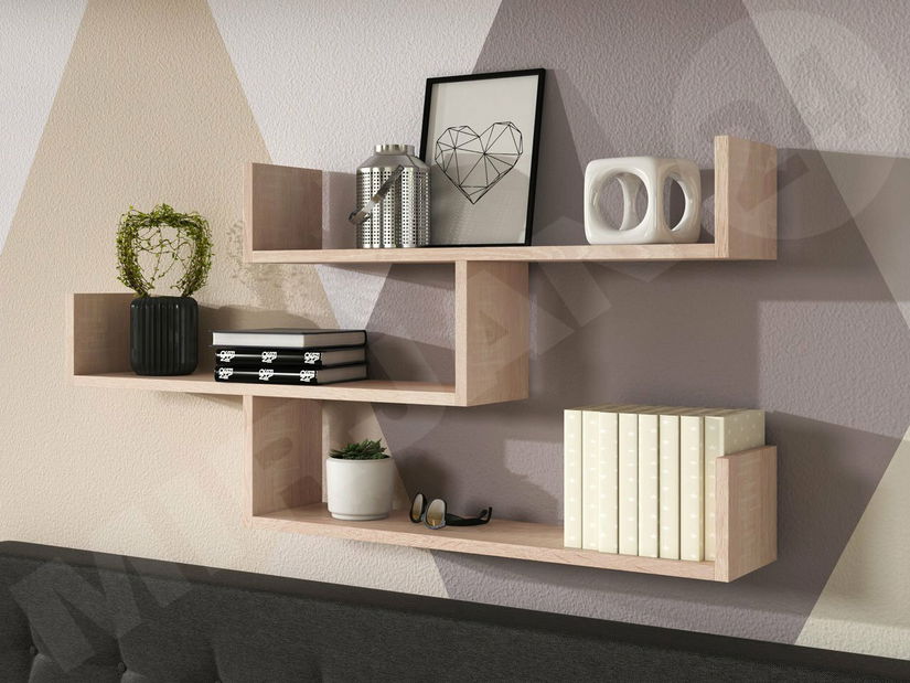 Nástěnná police Cyzara 003 (bílá)