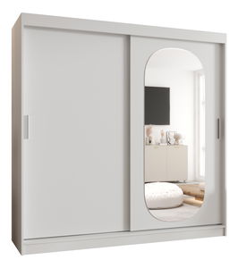 Šatní skříň 200 cm Ronny (bílá)