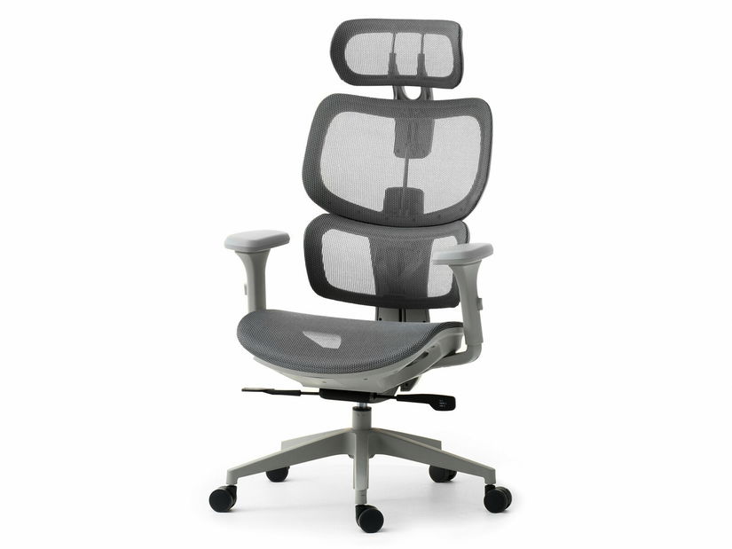 Kancelářské křeslo Huio (šedá)