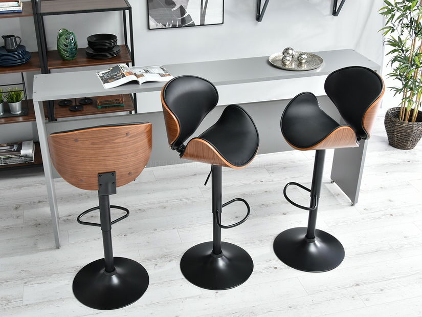 Židle Hope (ořech tmavý + černá)