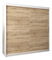 Šatní skříň 200 cm Toki (Bílá matná + Dub sonoma)