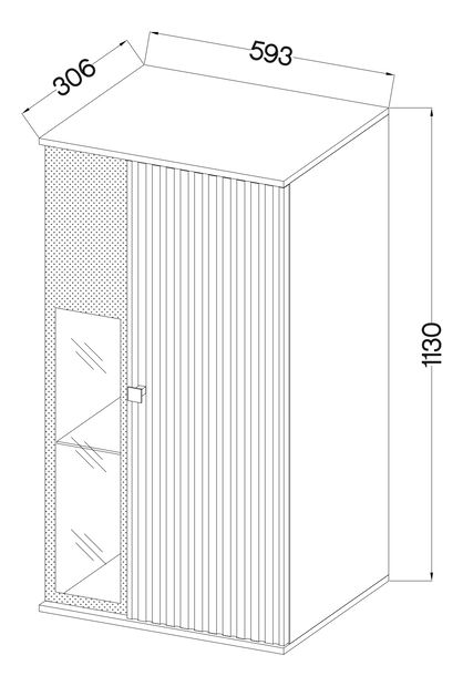 Obývací pokoj Saul (černá + matera) (bez osvětlení)