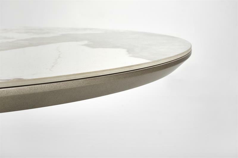 Rozkládací jídelní stůl 160-200 cm Riavey (černá + cappuccino) (pro 6 8 osob)