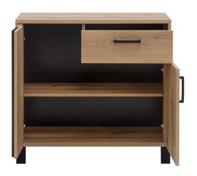 Komoda Neo NE2 (dub evoke + černá matná)