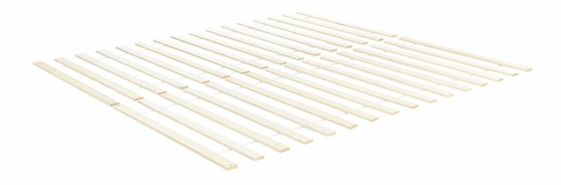 Manželská postel 140 cm GERNE (s roštem) (bílá)