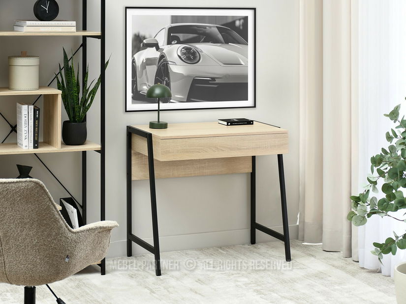 PC stolek Norsinimo (sonoma + černá)