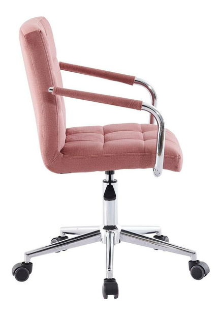 Kancelářská židle Seattle (růžová + stříbrná)