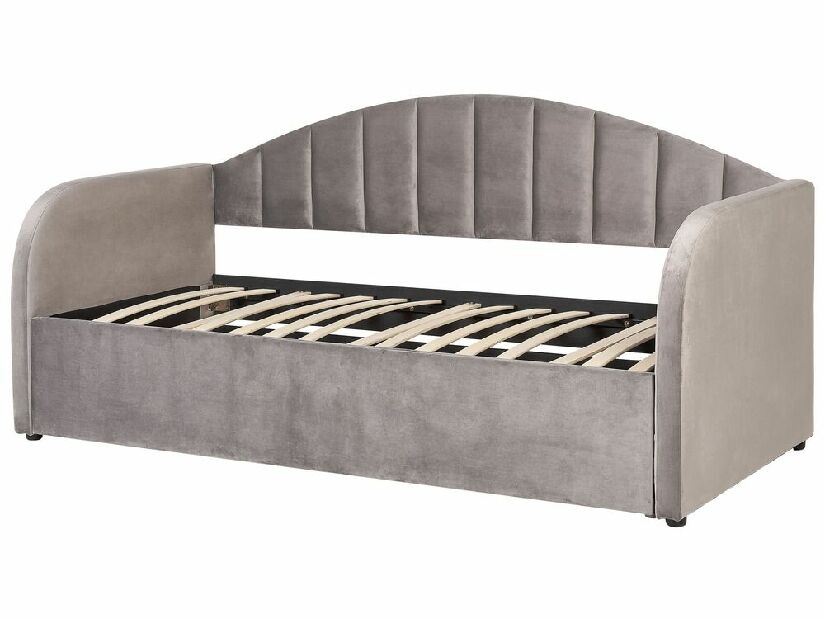 Jednolůžková postel 200 x 90 cm Eithan (šedá) (s roštem)
