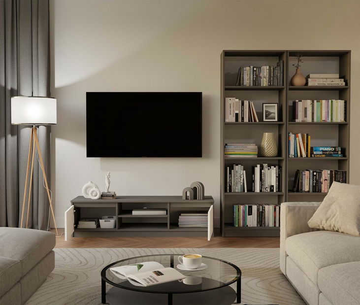 Regál Refarencios 3 (antracit)