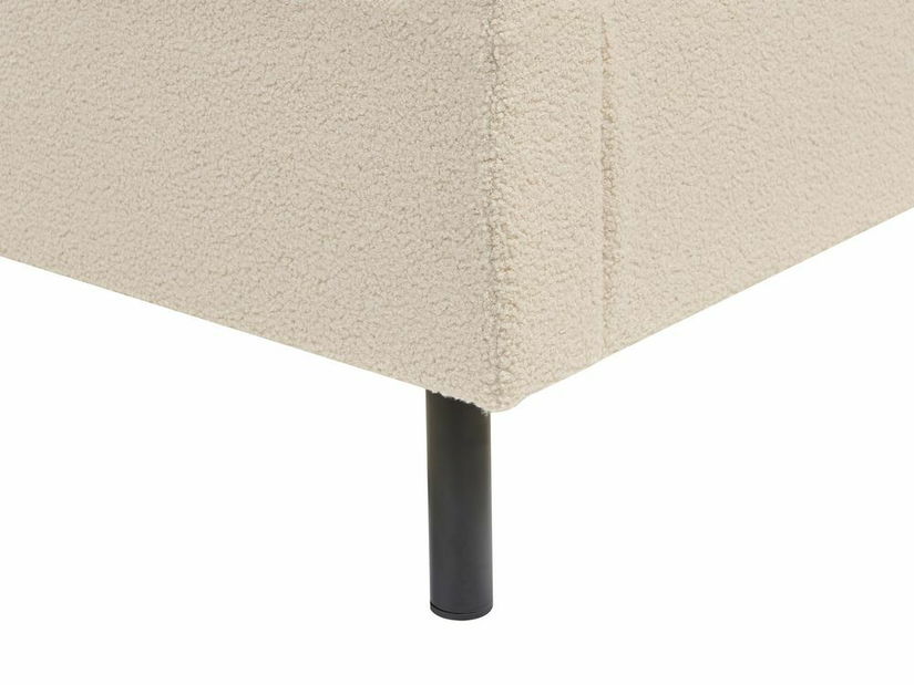 Manželská postel 160 cm Vue (béžové buklé) (s roštem)