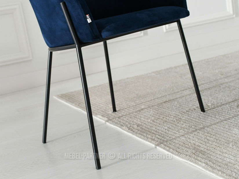 Židle Baggie K (námořická modrá + černá)