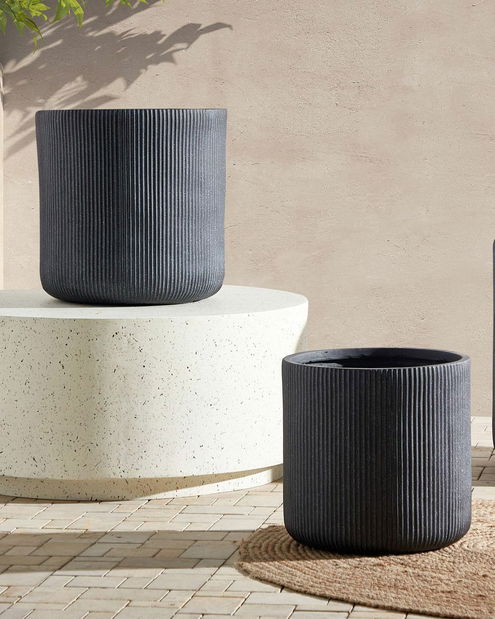 Květináč ⌀ 45 cm Oreo (šedá)