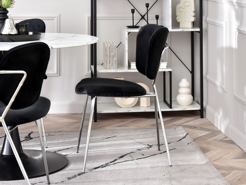 Židle Wrangler (černá + chromová)