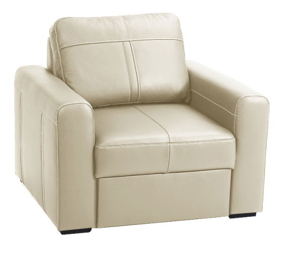 Kožené křeslo Paso cream