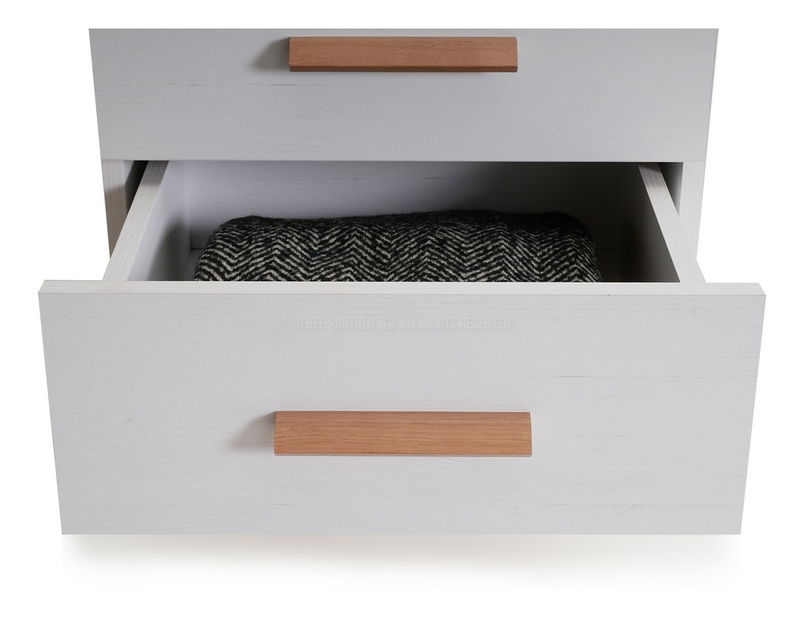 PC stolek Balones BG12 (bílá + dub)