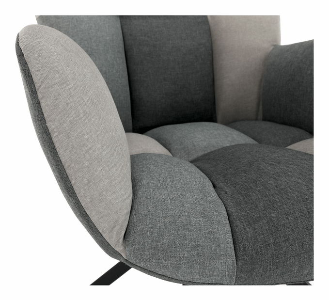 Dizajnové Otočné křeslo Komand (patchwork)