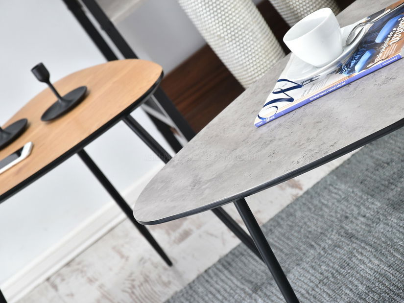 Konferenční stolek Rossi Zest Xl (dub + černá)