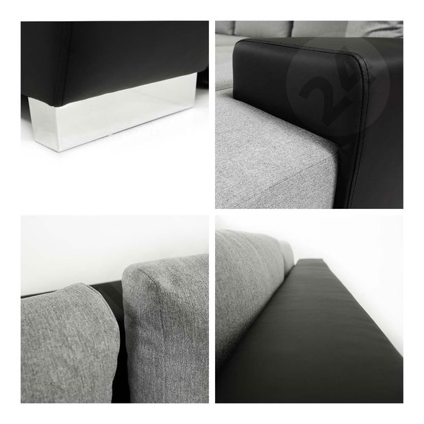 Rohová sedací souprava Hesron (tmavě zelená)