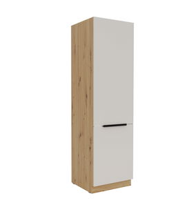 Kuchyňská skříňka pro vestavnou chladničku Sayla 60 LO-210 2F (kašmír + dub artisan)
