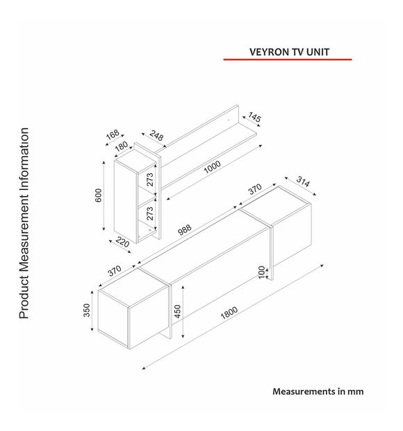 Obývací stěna Veya 3 (travertin + písková)