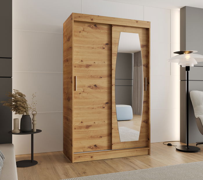 Šatní skříň 120 cm Rosaria (dub artisan)