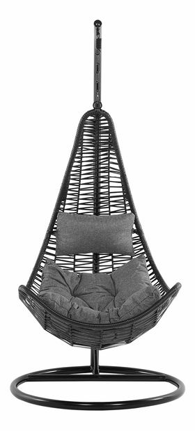 Závěsné křeslo se stojanem ATRIO (černá)