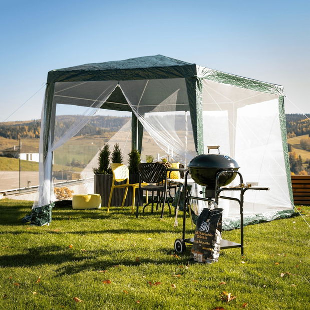 Stanový altán Rhoda (zelená + bílá)