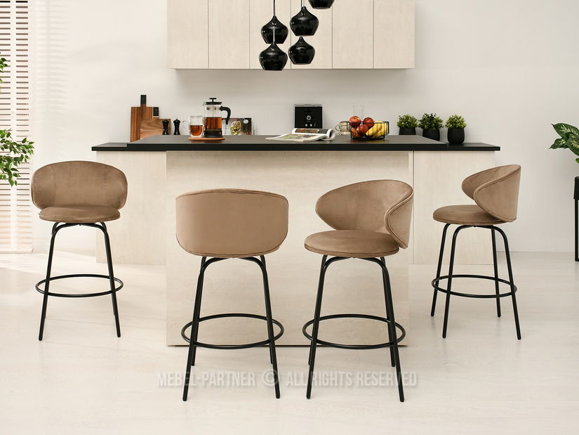 Židle Jared (béžová + černá)