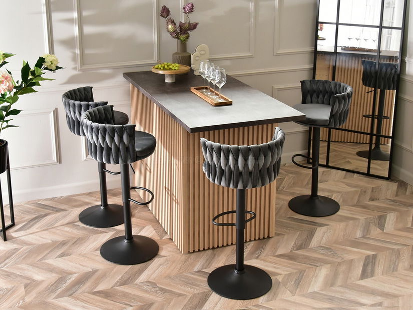 Židle Adel (grafit + černá)