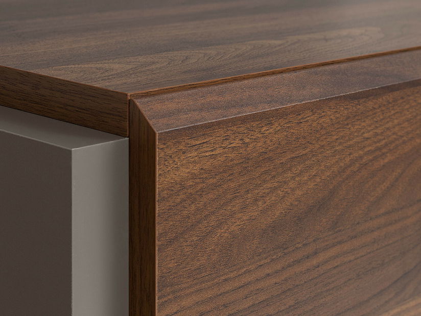 Regál BRW Author REG1D1S/20/6 (Láva + Ořech Columbia)