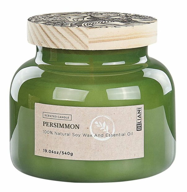 Sójová svíčka s vůní hurmikaki Beretta (zelená)