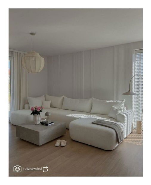 Rohová sedací souprava ve tvaru U Olivo U (L) (krémová + černá)