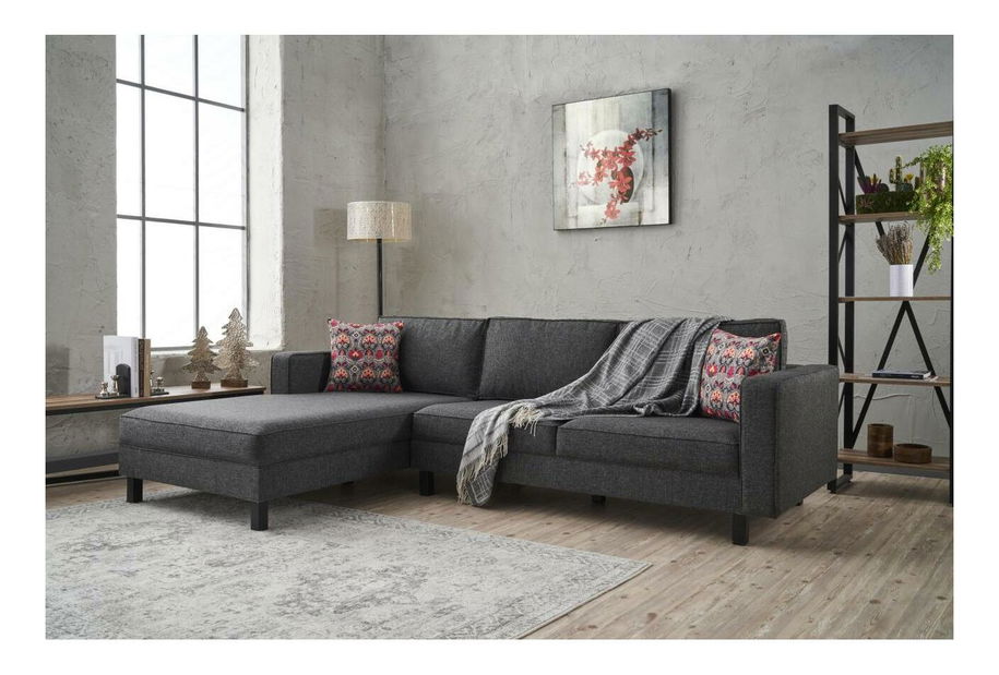 Rohová sedačka Kalen 1 (L) (antracit)