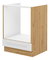 Dolní kuchyňská skříňka na troubu Lucid 60 D GAZ BB (dub artisan + bílá)