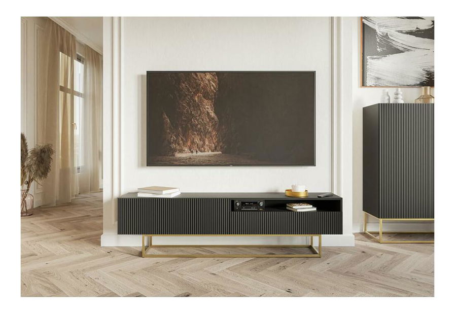 TV skříňka/stolek Vertigo V1 (černá)