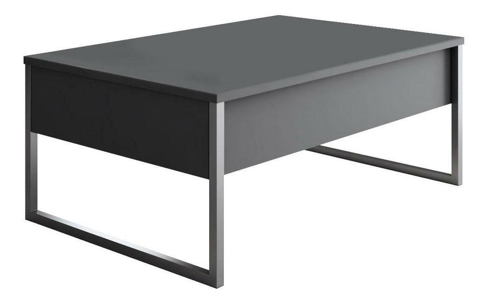 Sestava nábytku do obývacího pokoje Luna 1 (antracit + stříbrná)