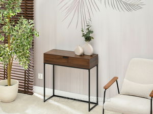 Konzolový stolek Norma M (ořech + černá)