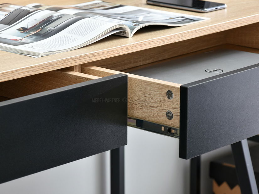 PC stolek Richiel (dub + černá)