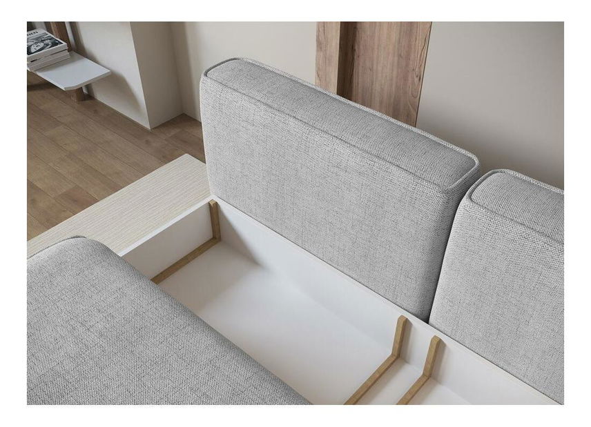 Pohovka třísedačka Lesanna (šedá + černá)